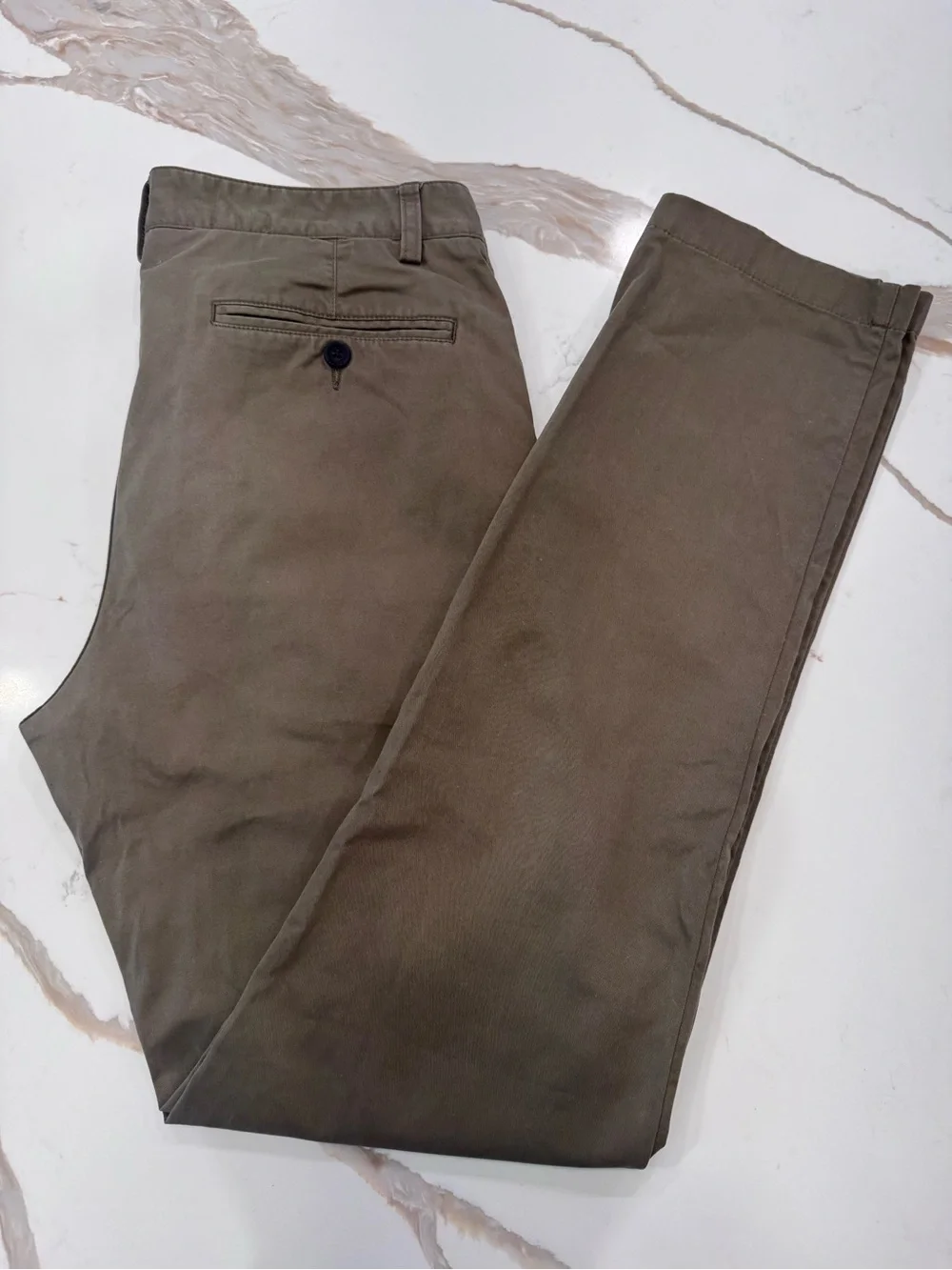 SPOKE Heroes Men’s Olive Green Chino Pants W32 L31 Build A Stretch Slim Tapered